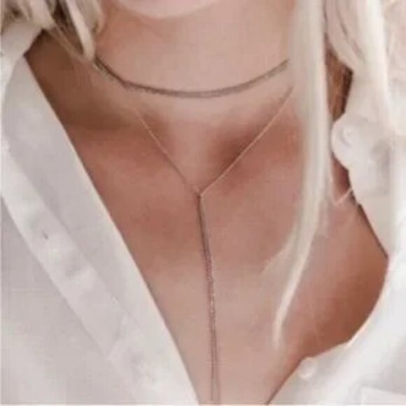 8 Other Reasons Everybody Has Reasons Rose Gold Tone Lariat Ball Chain Necklace - Picture 2 of 15